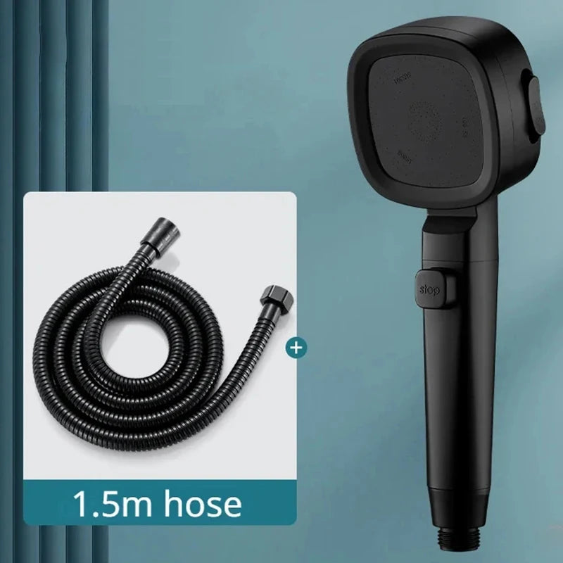 High Pressure Shower Head Water Saving 3-Modes Shower Heads Adjustable Water Massage Sprayer Home Bathroom Accessories