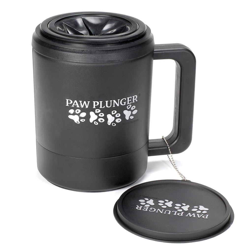 – Dog Paw Cleaner - Puppy Essentials - Portable Dirty Paw Washer - Ideal for Large Dogs - Black