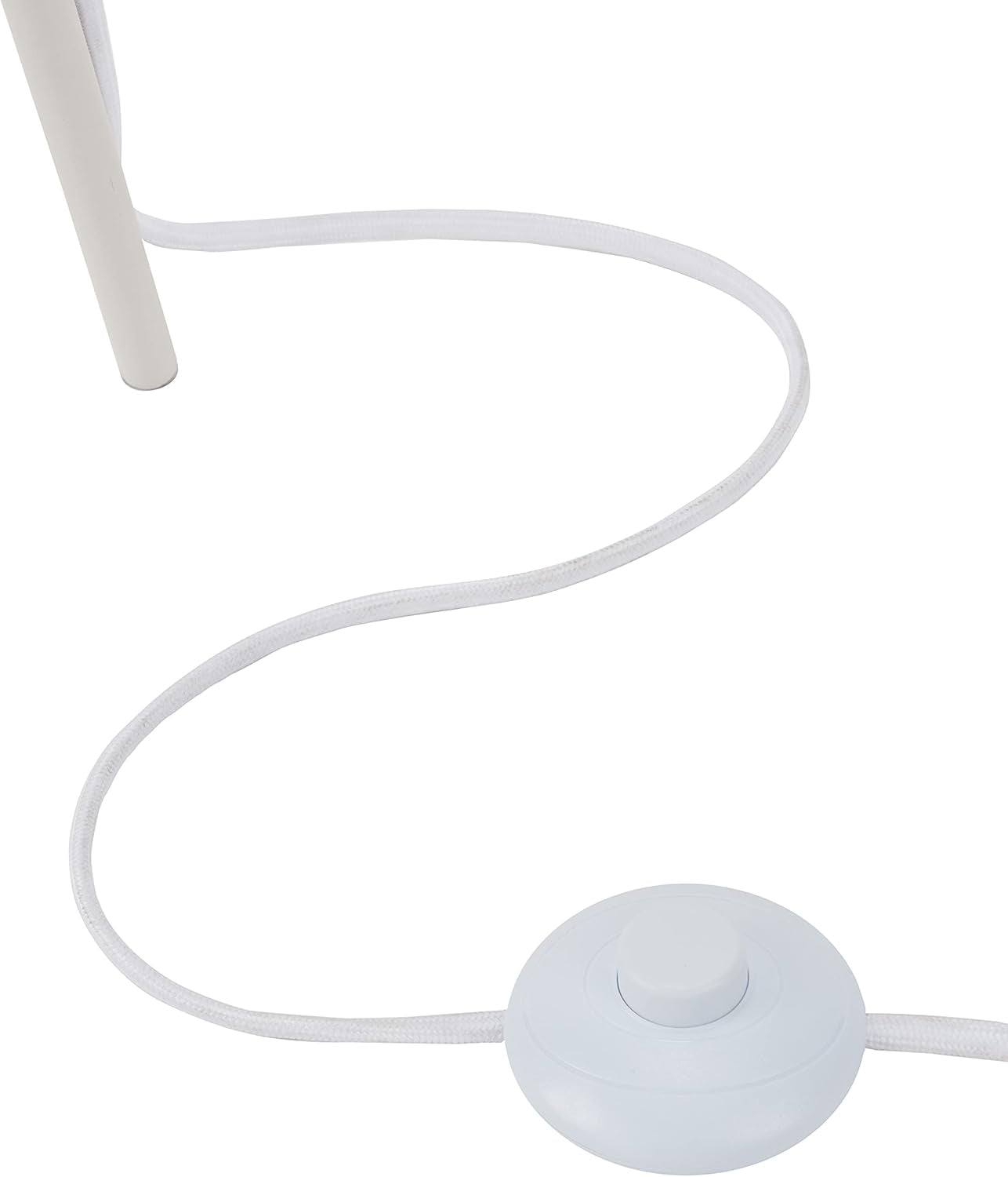 Home 57" Tripod Floor Lamp, Modern, Industrial, Transitional for Bedroom, Living Room, Office, White