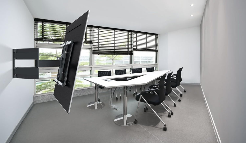 Thin 550 Ultra Strong Full-Motion TV Wall Mount for Large (40-100 Inch) or Heavy (Max. 154Lbs / 70 Kg) Tvs Swivels up to 120º Tiltable Max. VESA 600X400 Ultra Slim TV Wall