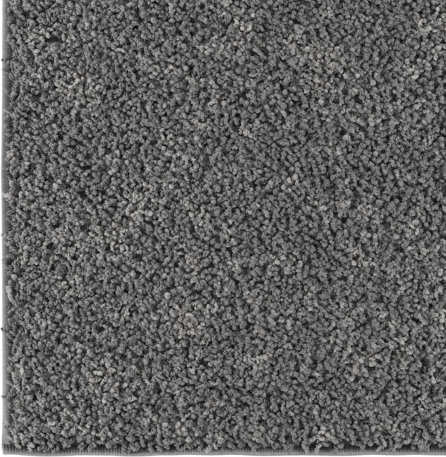 2' X 6' Shaggy Runner Rug - Plush & Cozy Non-Slip Carpet for Bedroom, Living Room, Bathroom & Entryway - Durable & High-Traffic Friendly for Hallways & Dorms, Gray